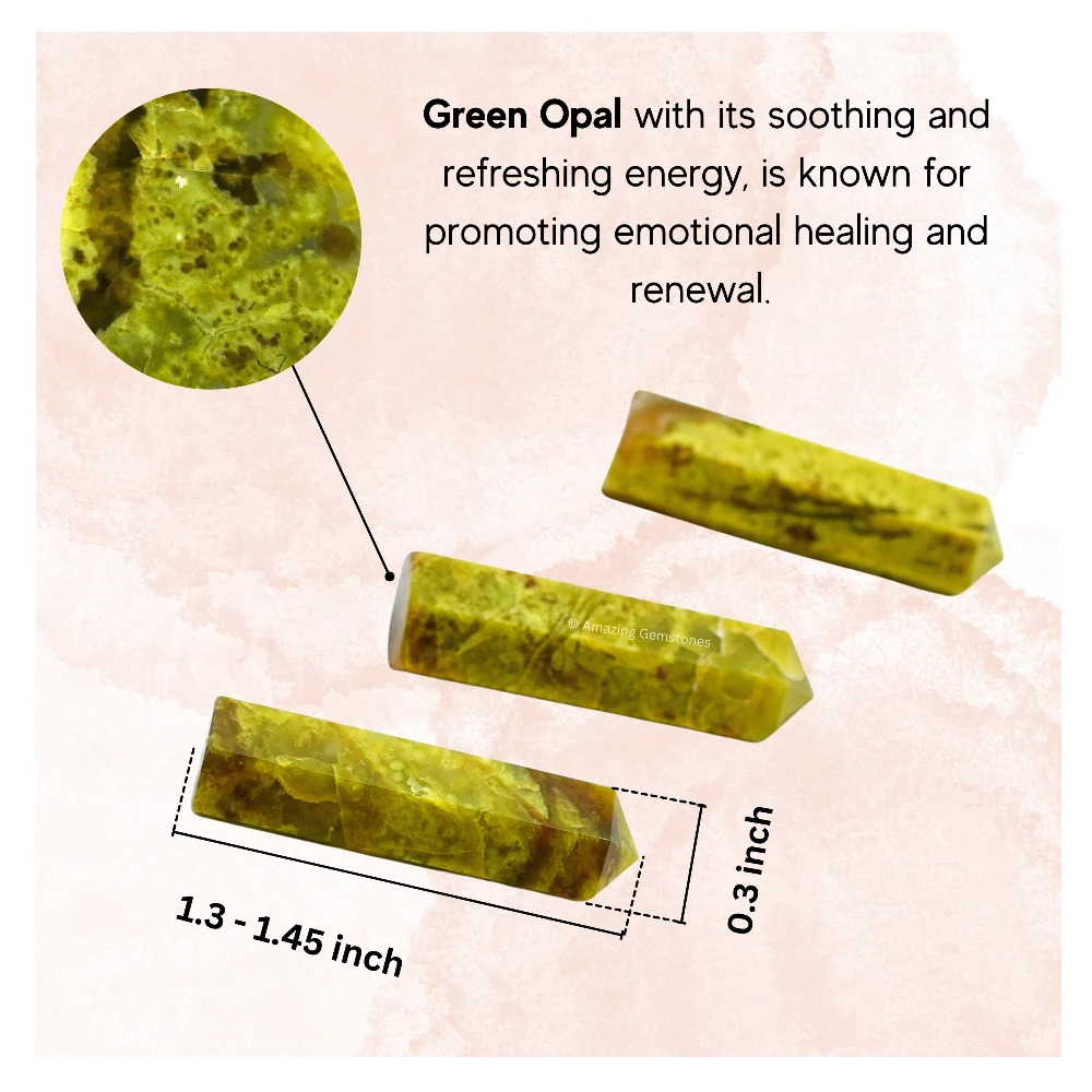 Green Opal Pencil Points (Set of 10)