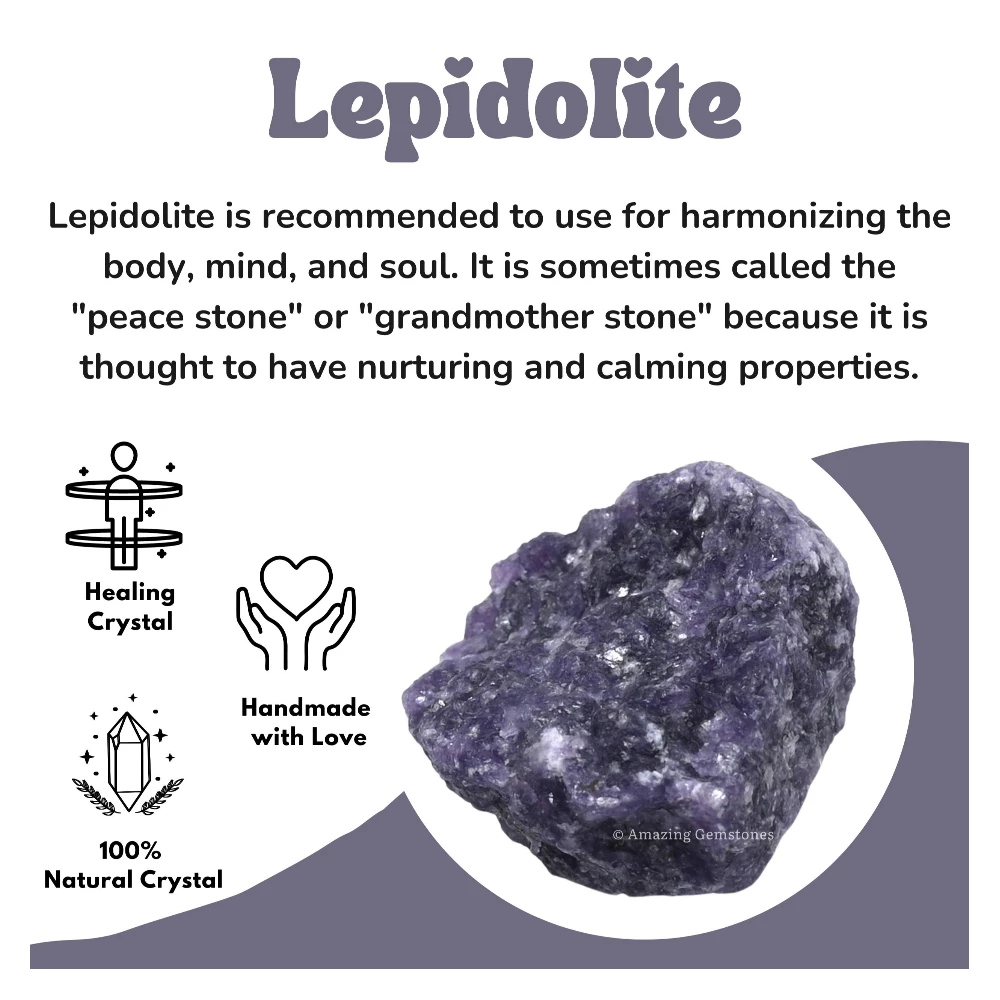 Lepidolite Raw Crystals (2 Pieces)