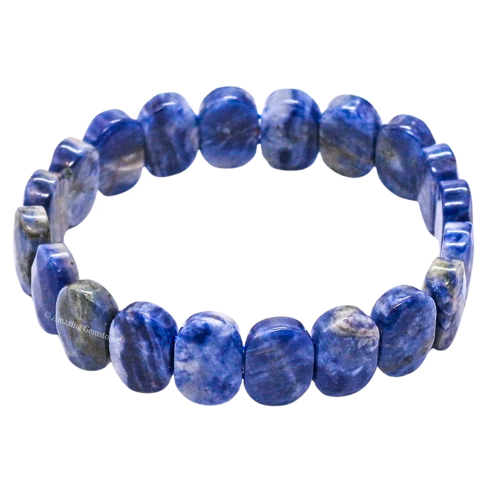 Sodalite Faceted Bracelet - Oval Stone
