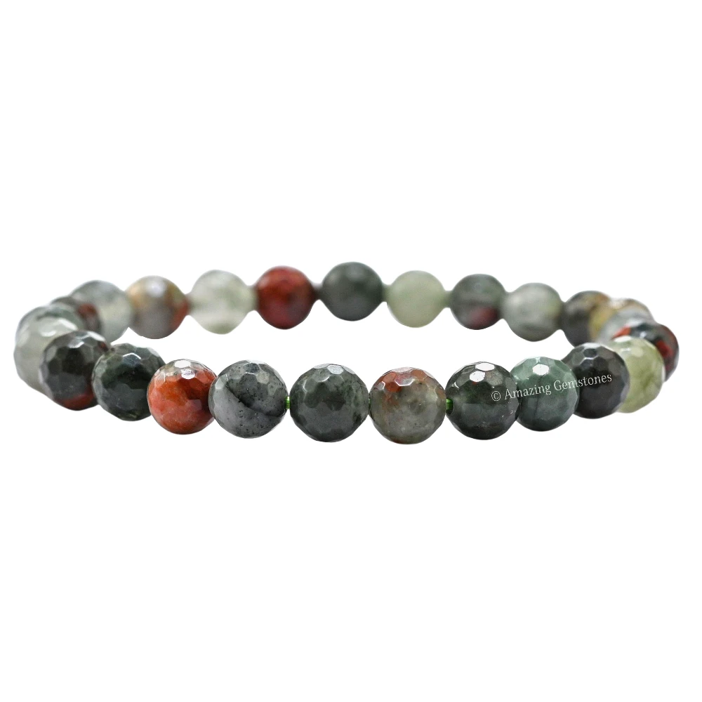 African Bloodstone Bracelet (Faceted-Adjustable)