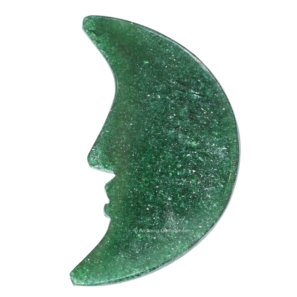 Green Aventurine Crescent Moon