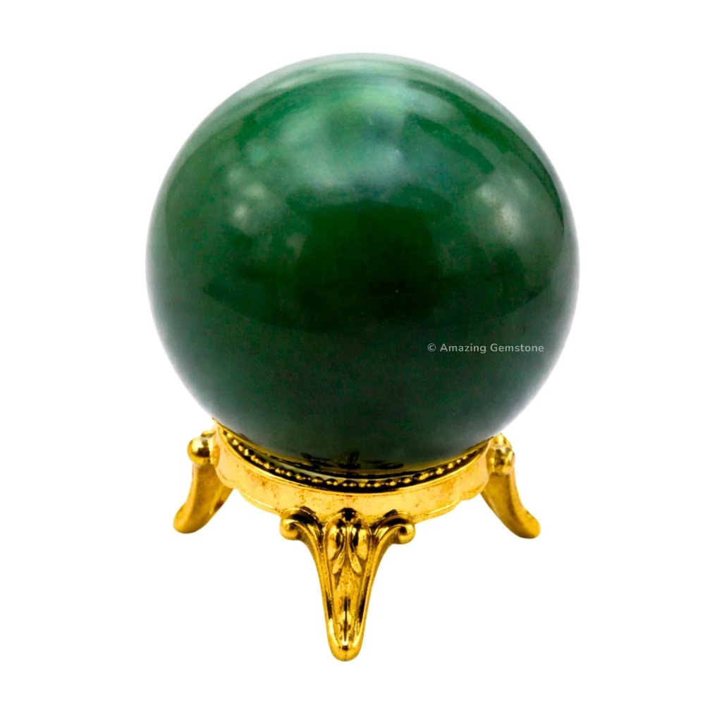 Dark Green Aventurine Sphere (1.5 Inch)