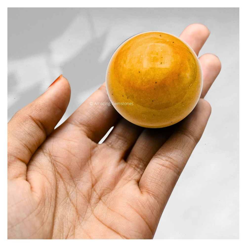 Yellow Jasper Sphere (1.5 Inch)