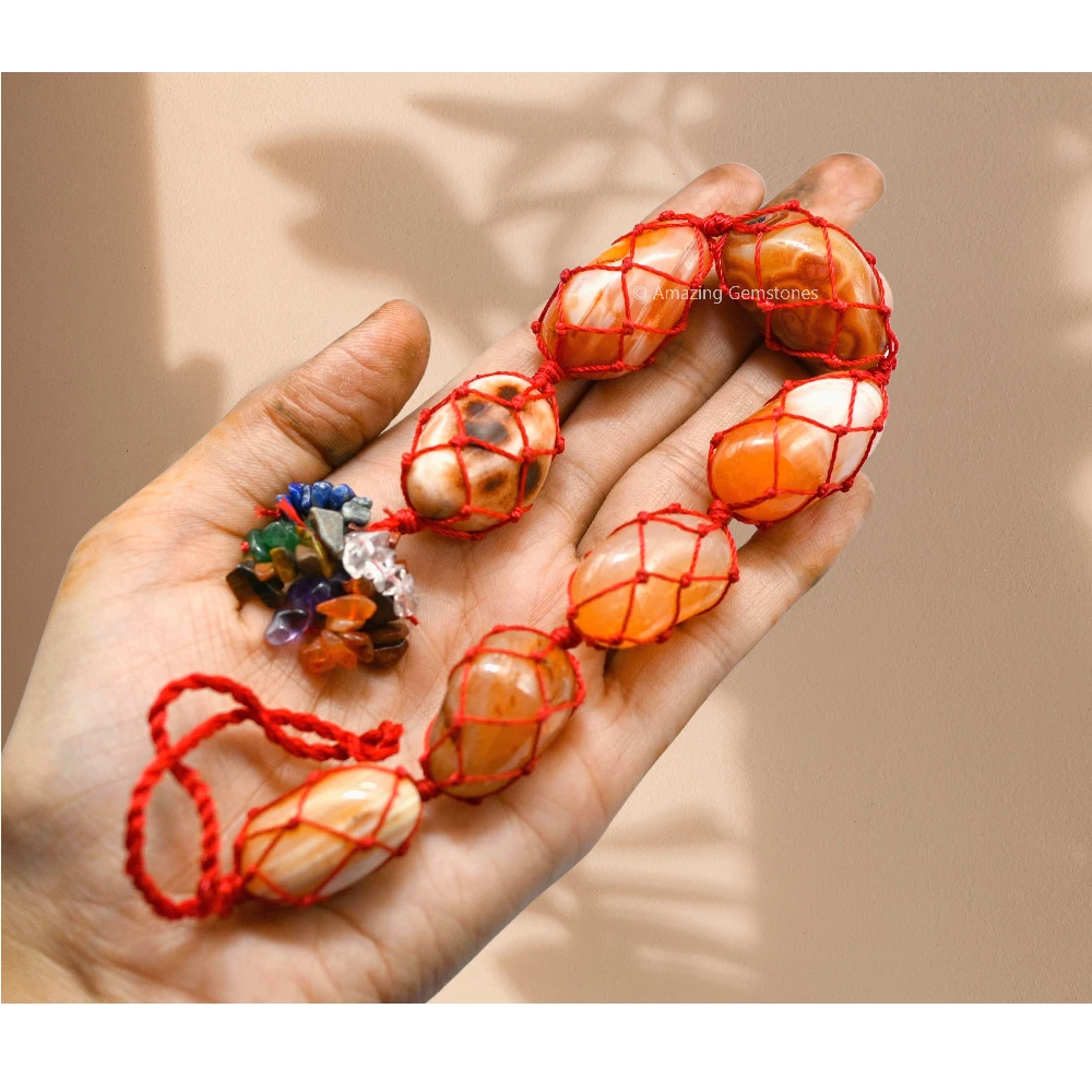 Carnelian Tumbled Car Hanging Ornaments