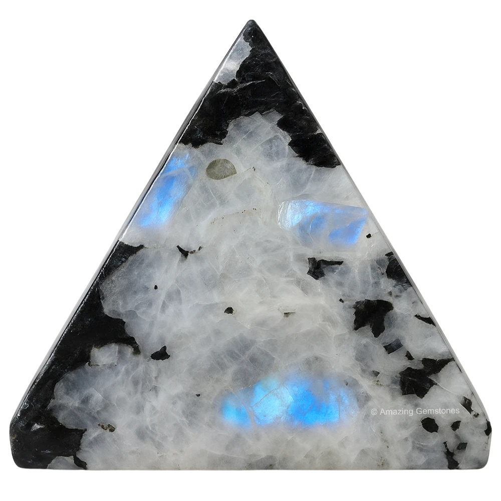 Rainbow Moonstone Pyramid (2 Inch)