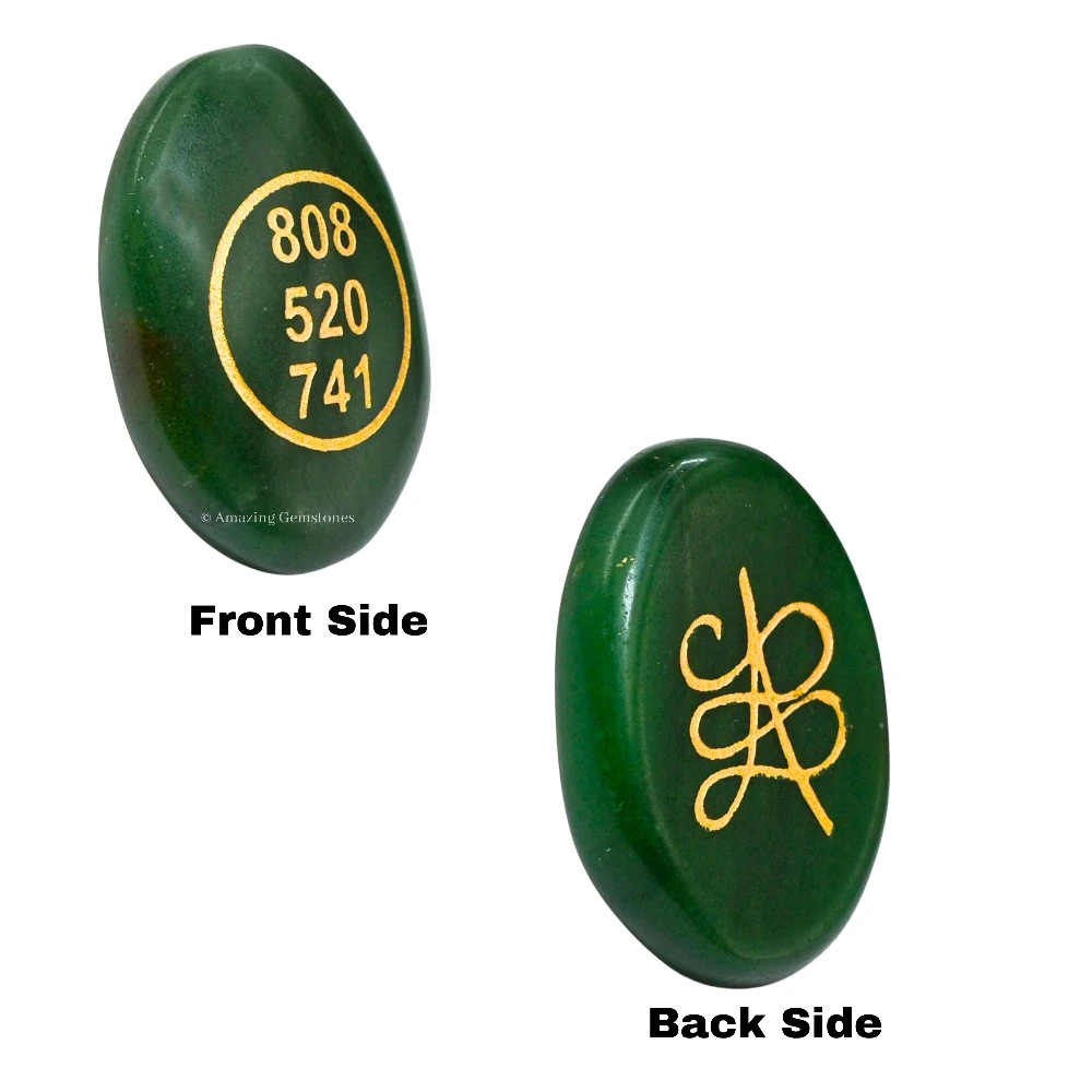 Green Aventurine Zibu Stone (Oval)