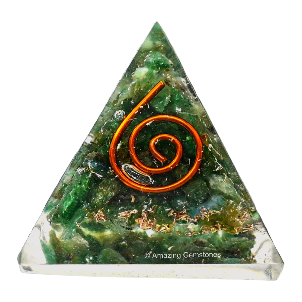Green Aventurine Orgone Pyramid - Mini