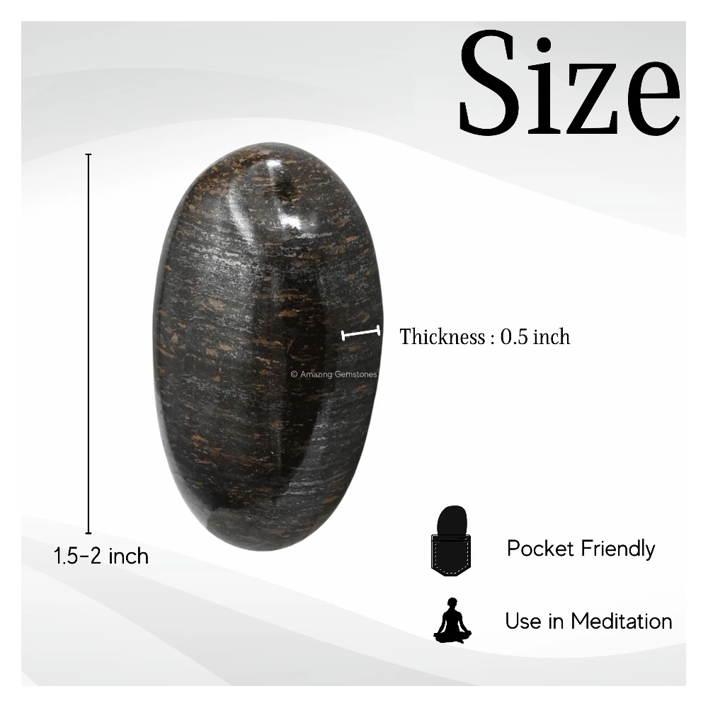 Bronzite Palm Stone