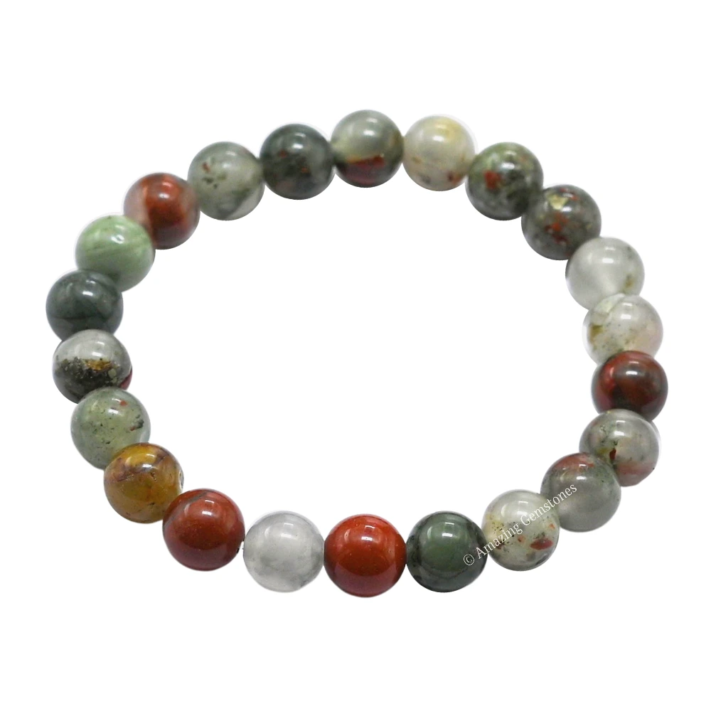 African Bloodstone Bracelet (Strechable)
