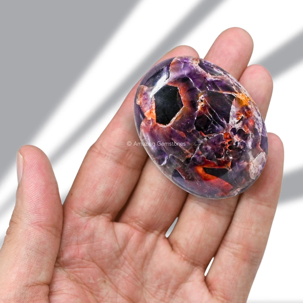 Dreamy Amethyst Palm Stone