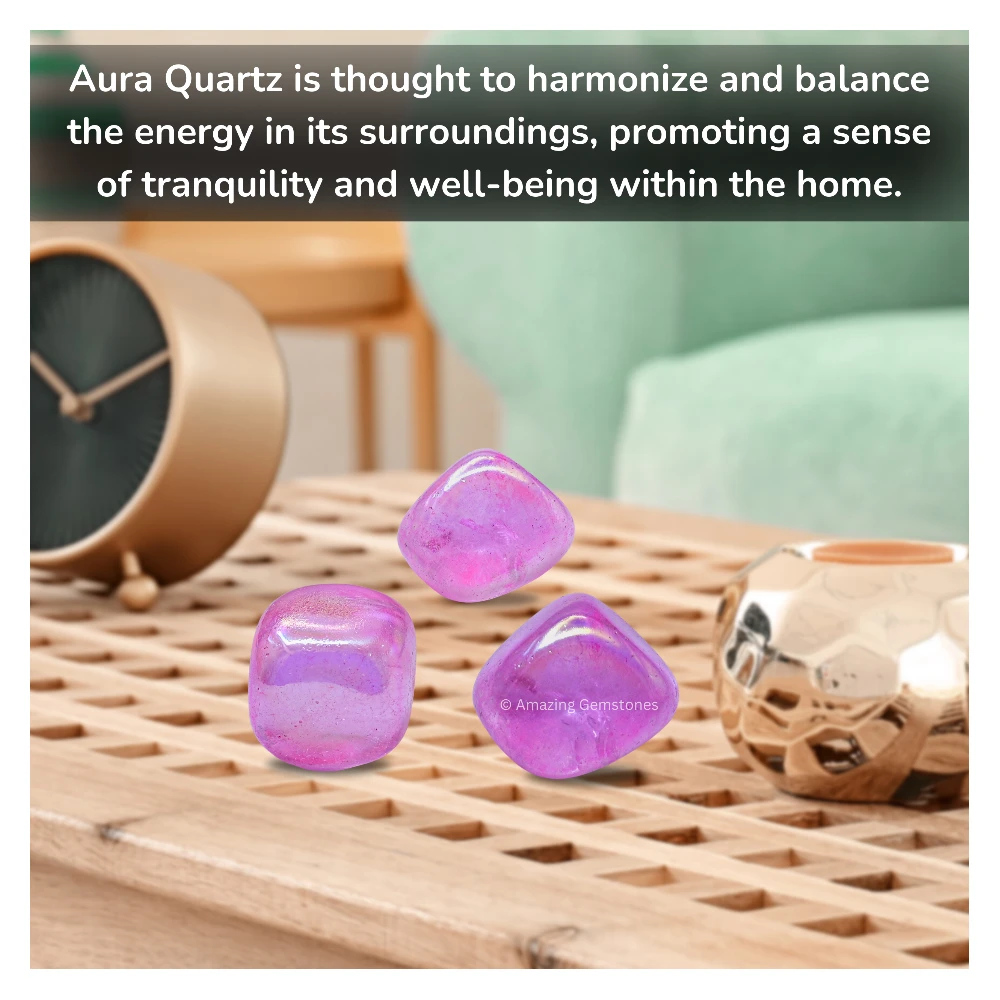 Tumbled Rose Aura Quartz Crystals (1000+ Carats)