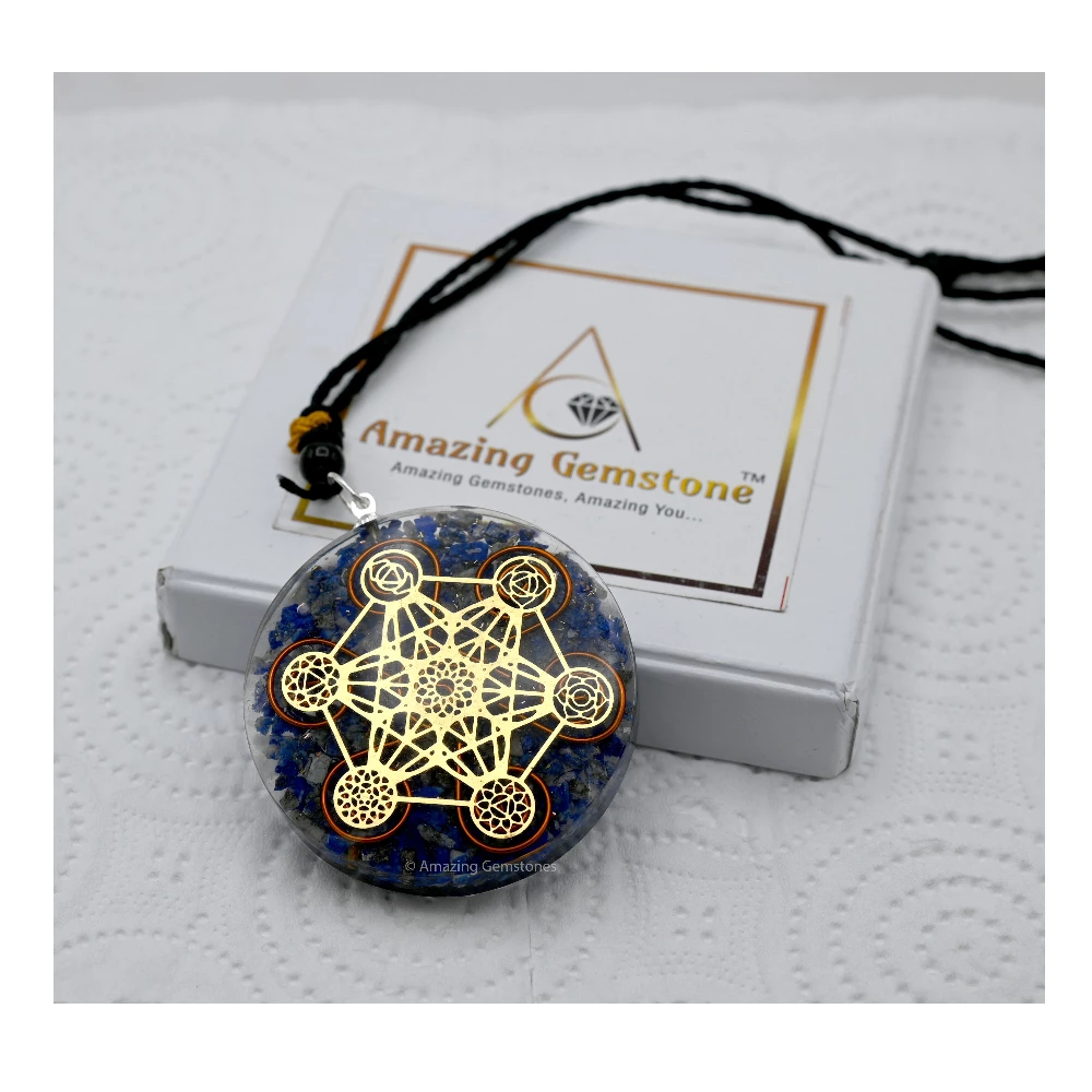 Lapis Lazuli Orgone Necklace - Metatron Chakra