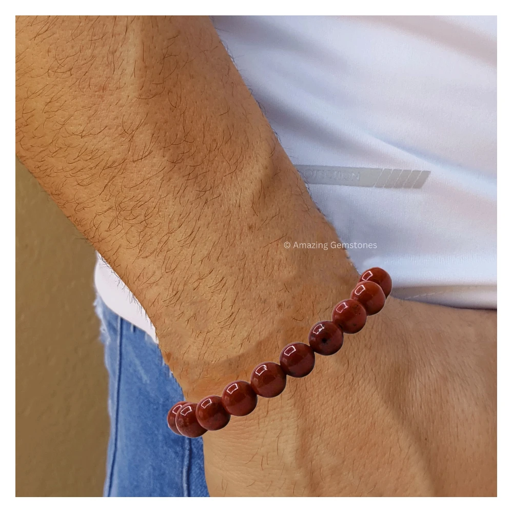 Red Jasper Bracelet (Adjustable)