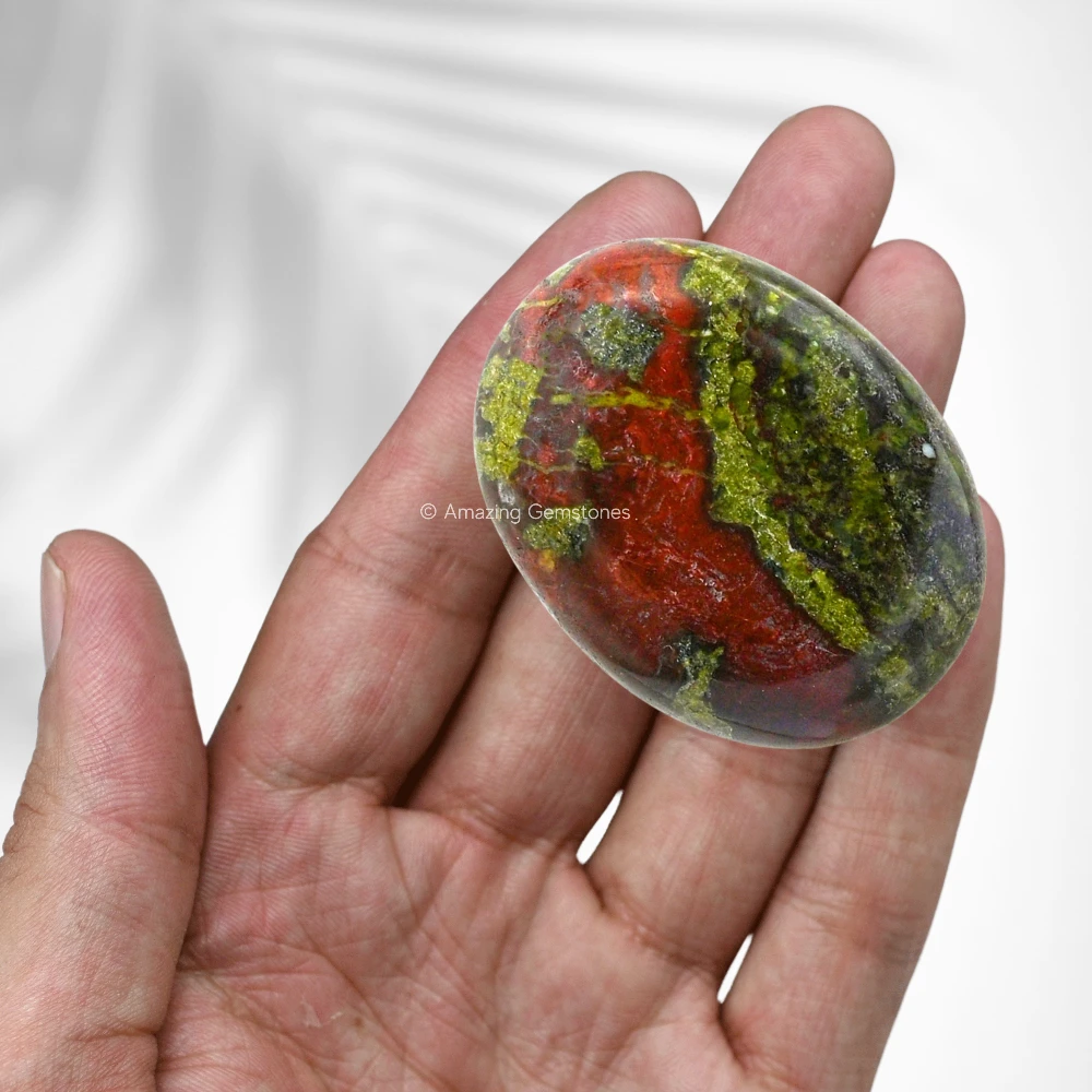 Dragon Bloodstone Palm Stone