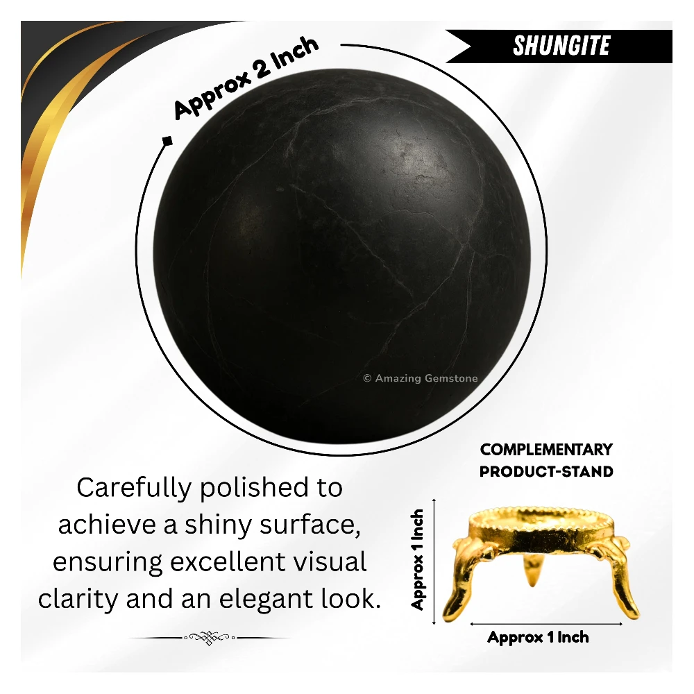 Shungite Sphere (2 Inch)