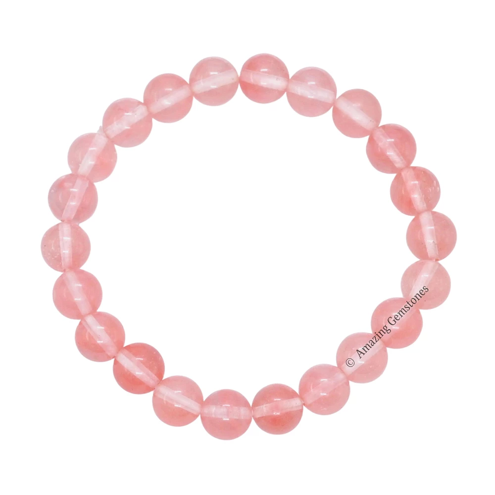 Cherry Quartz Bracelet (Stretchable)