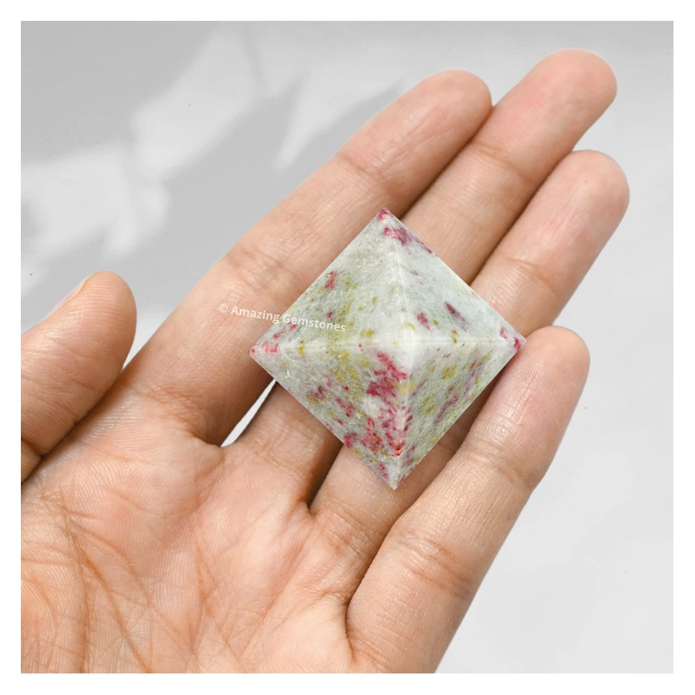 Cinnabarite Pyramid (1 Inch)