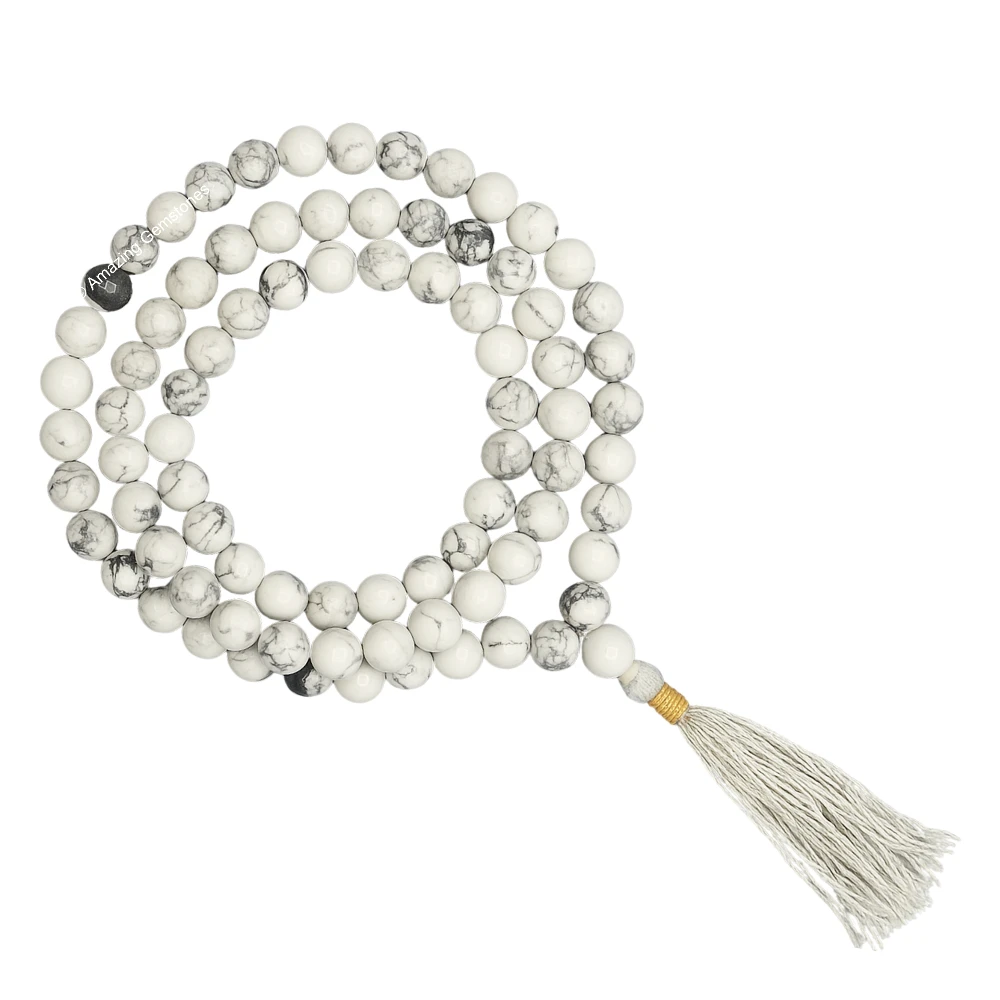 Howlite Mala (Without Knot)