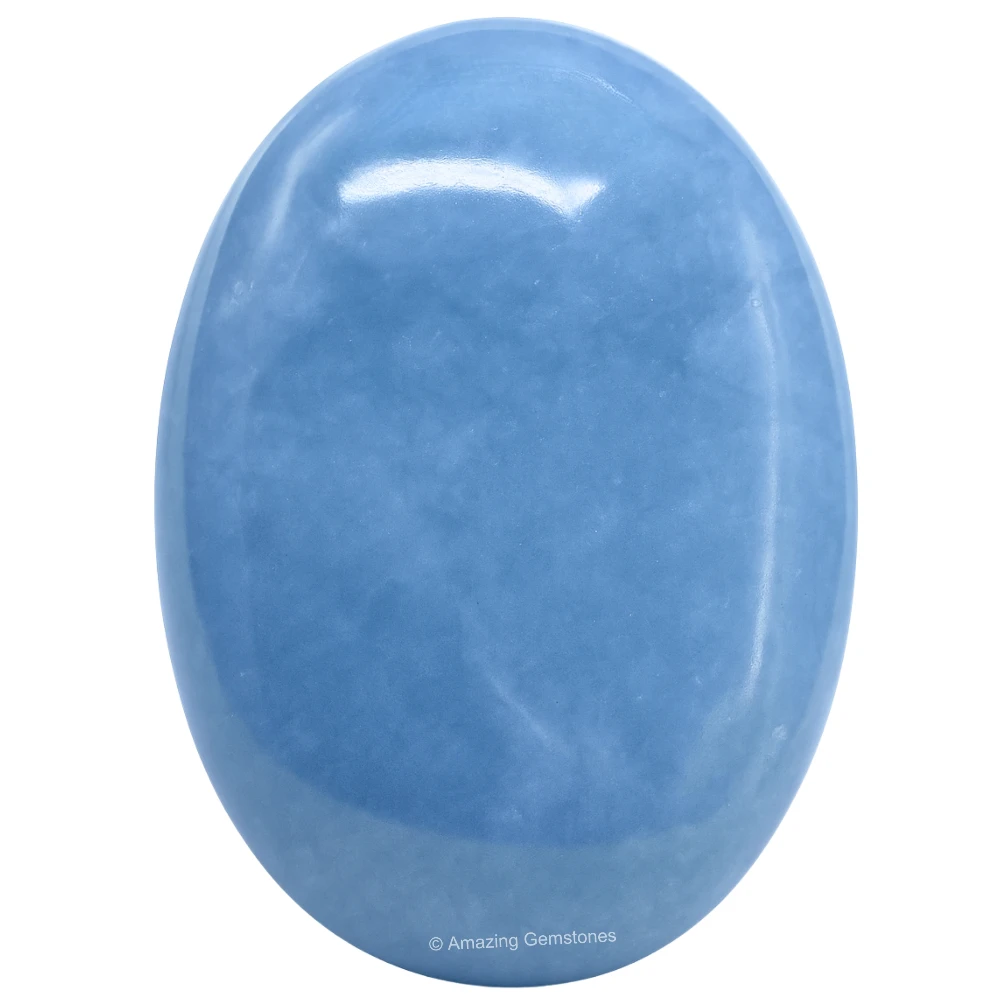 Angelite Palm Stone