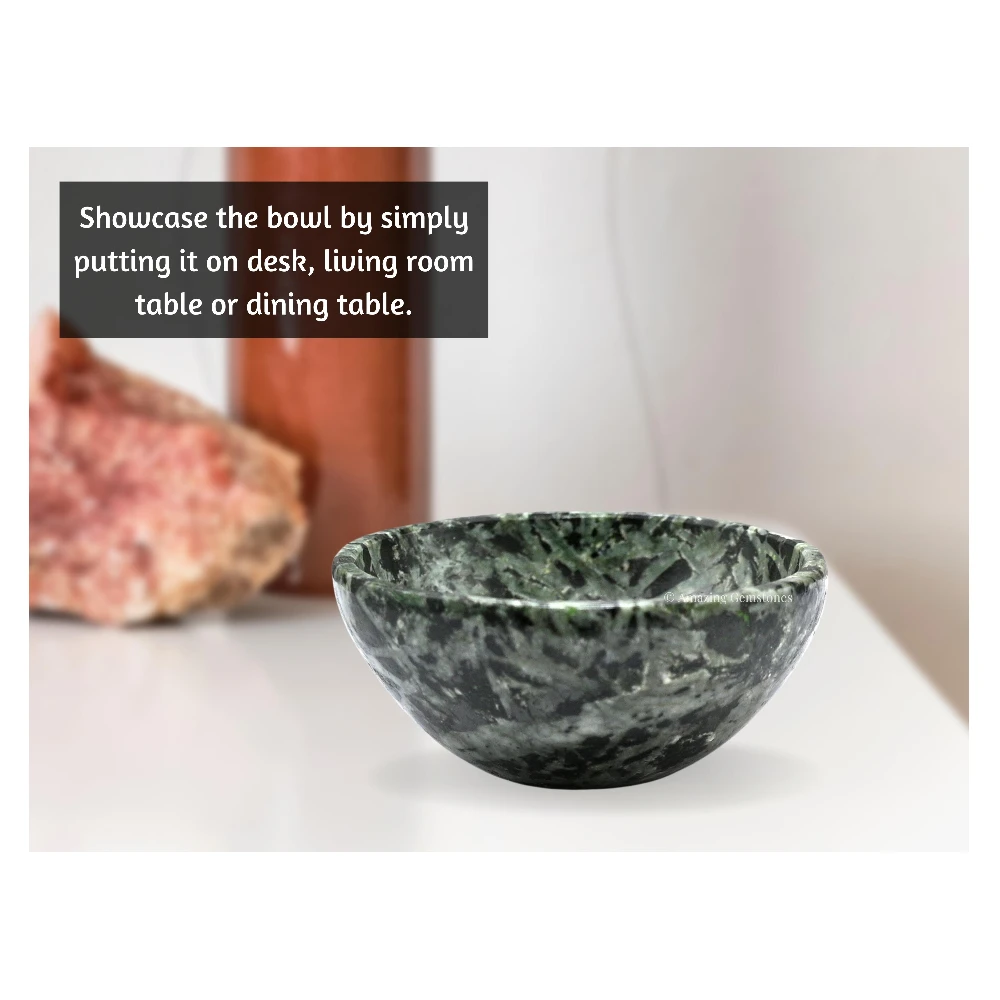 Flower Stone Crystal Bowl - 2 Inch