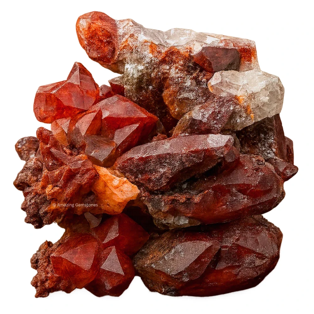 Red Hematoid Quartz Crystal Mineral Specimen (Small)