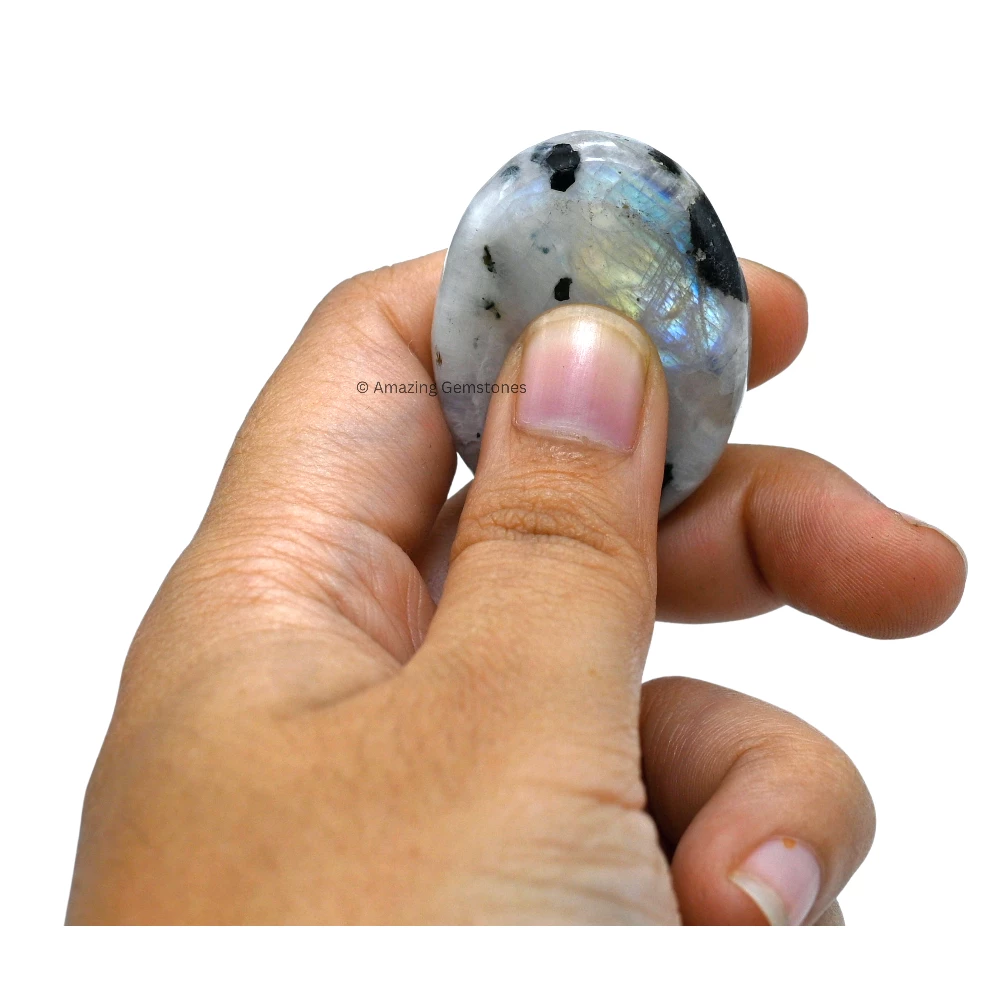 Rainbow Moonstone Worry Stone