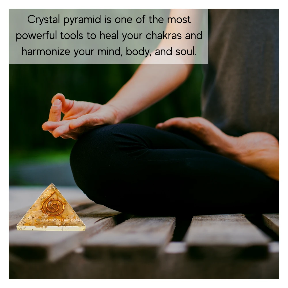 Yellow Aventurine Orgone Pyramid - Mini
