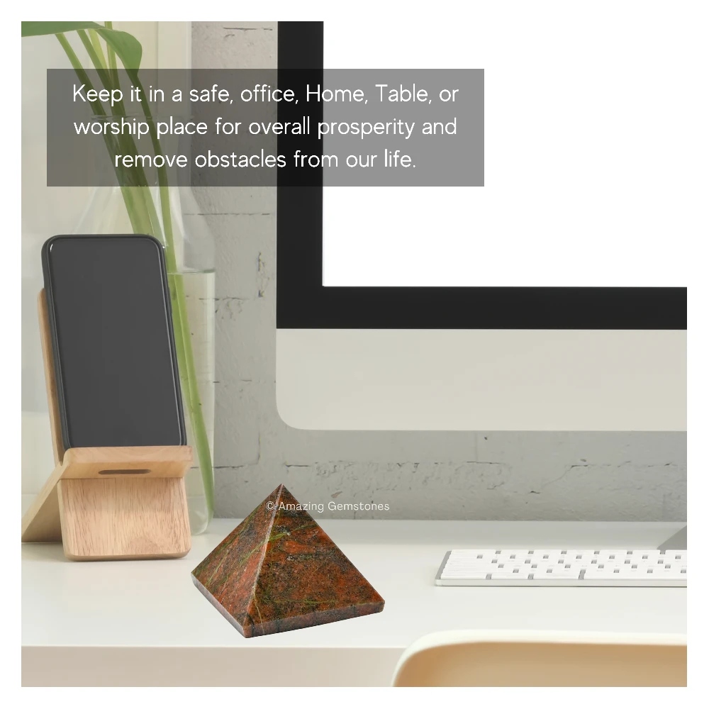 Unakite Pyramid (2 Inch)