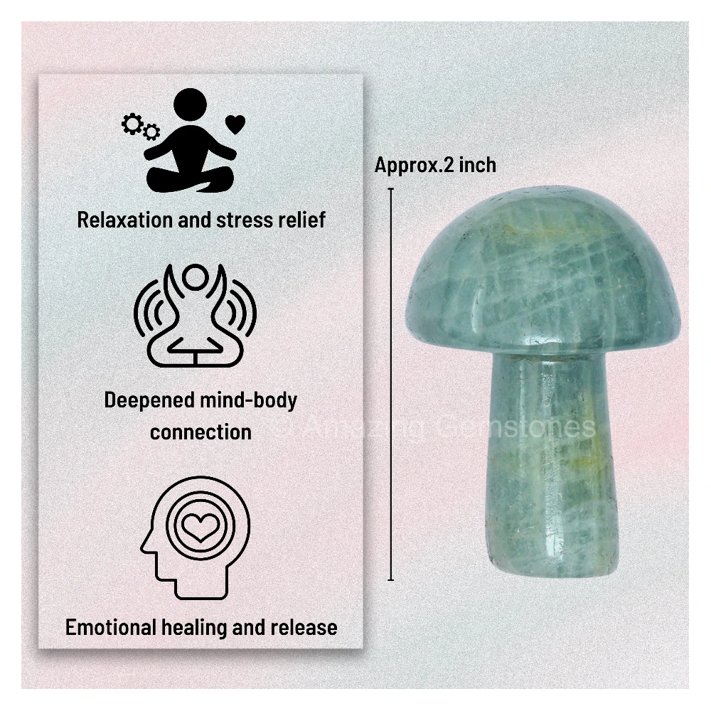 Aquamarine Crystal Mushroom