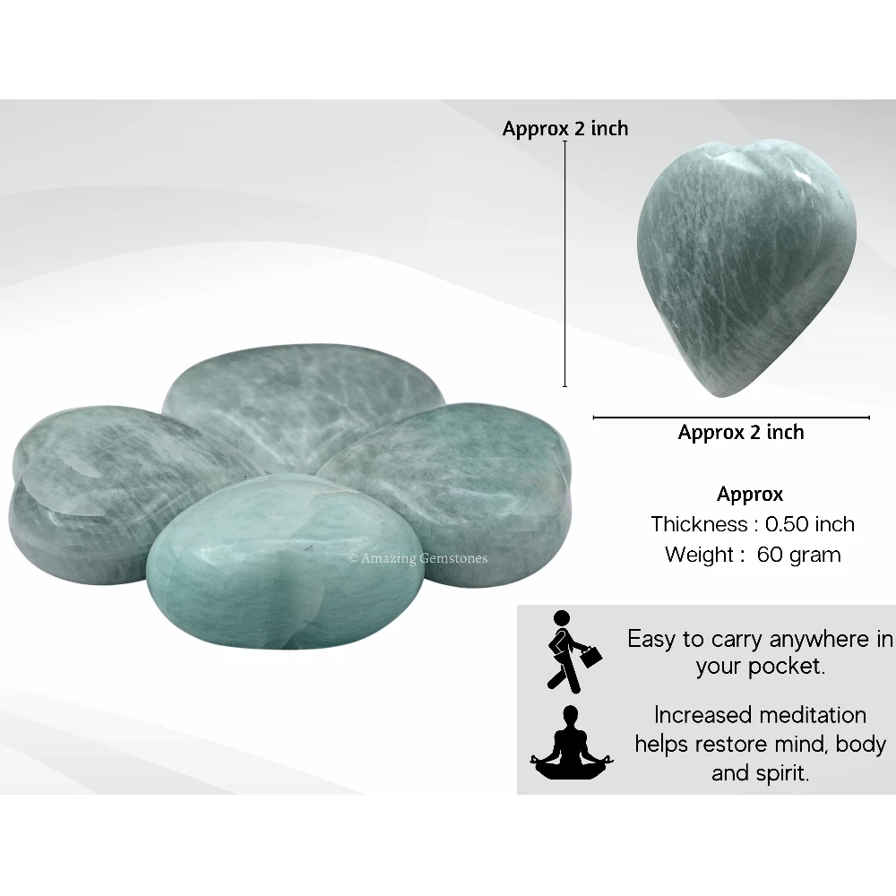 Amazonite Heart