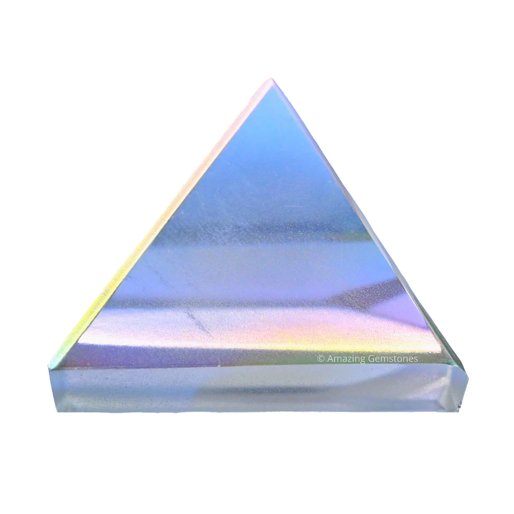 Angel Aura Quartz Pyramid (1 Inch)