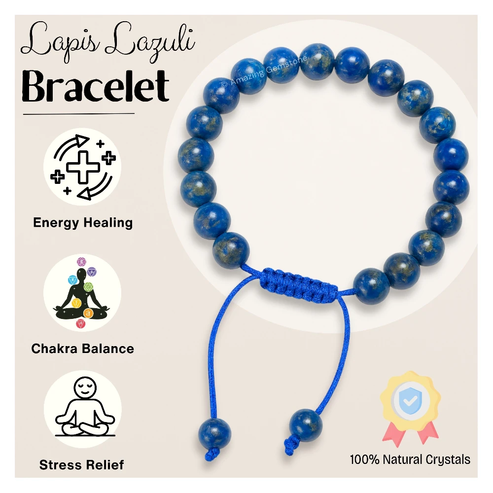 Lapis Lazuli Bracelet (Adjustable)