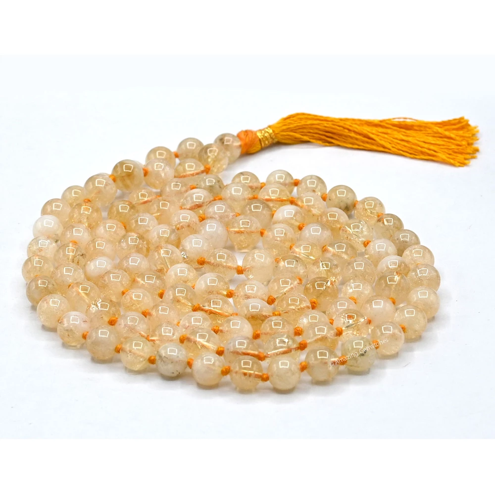 Citrine Mala (Hand Knotted)