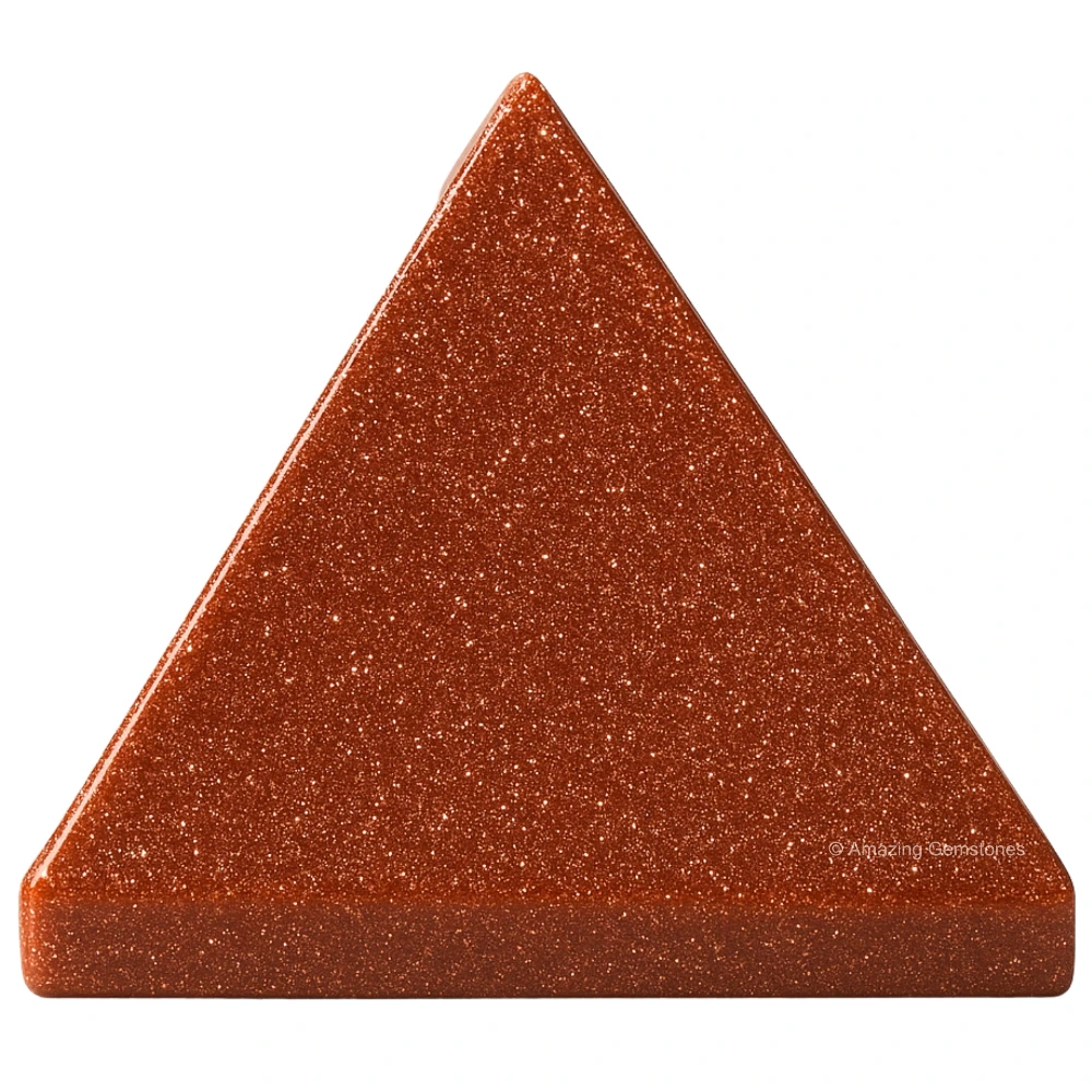 Red Goldstone Pyramid (1 Inch)