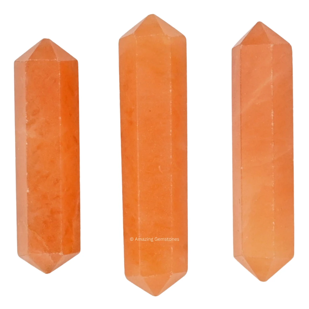 Red Aventurine Pencil Points (Double Terminated) (Set of 3)