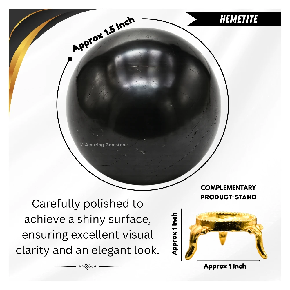 Hematite Sphere (1.5 Inch)