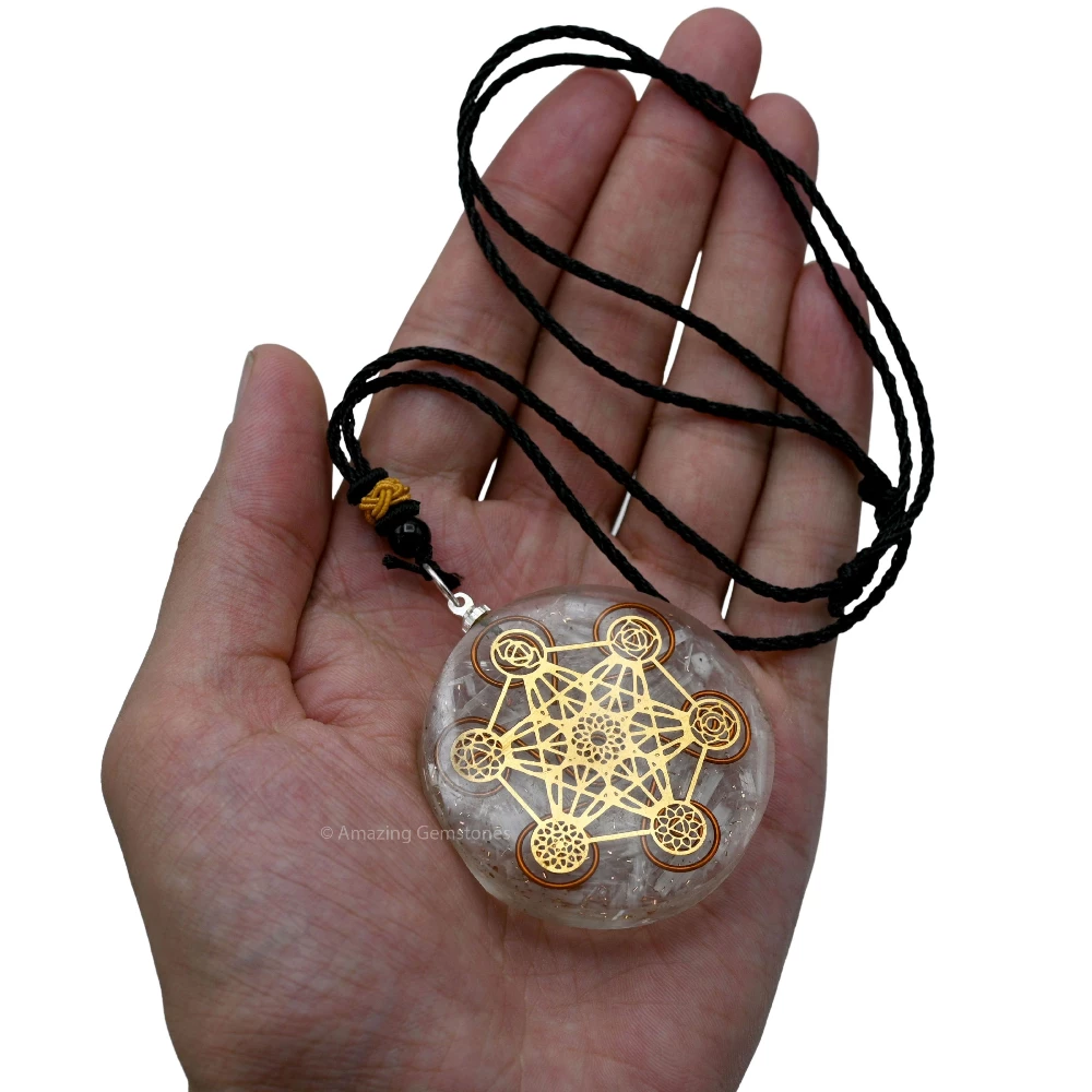 Selenite Orgone Necklace - Metatron Chakra
