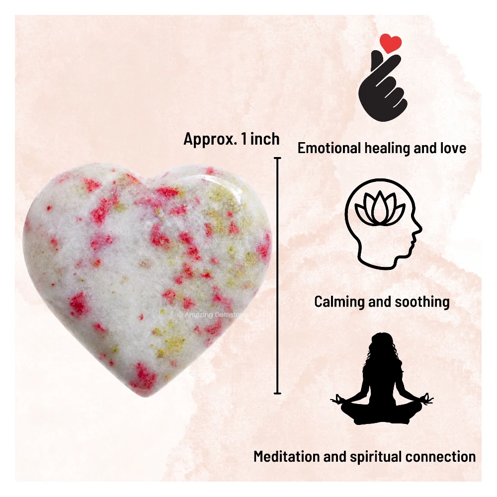 Cinnabarite Heart (Pack of 2)