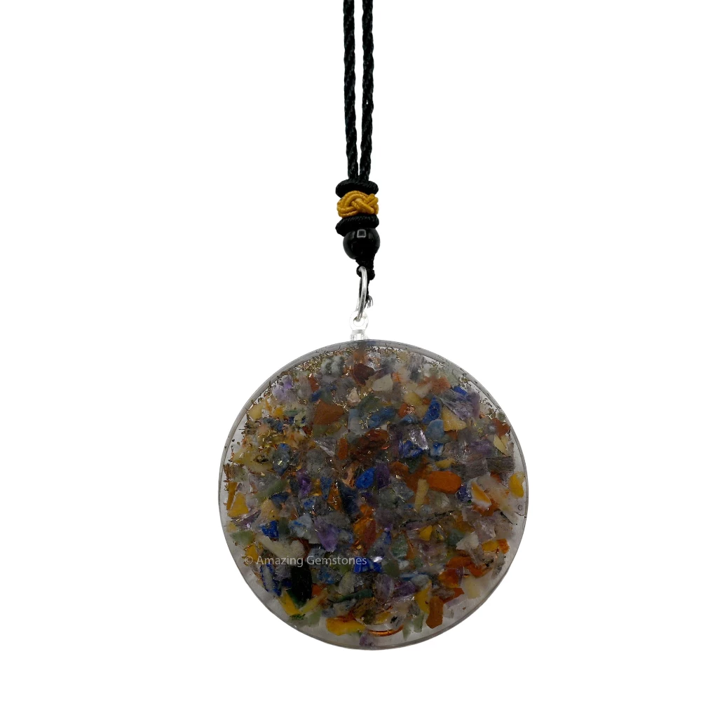 Seven Chakra Orgone Necklace - Metatron Chakra