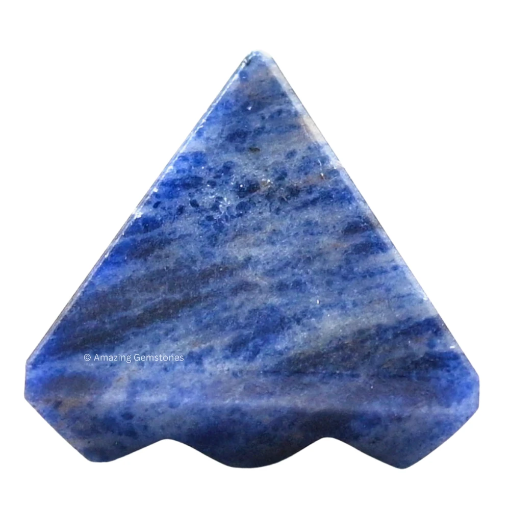 Sodalite Lemurian Pyramid - Under 9 Pyramid Plate