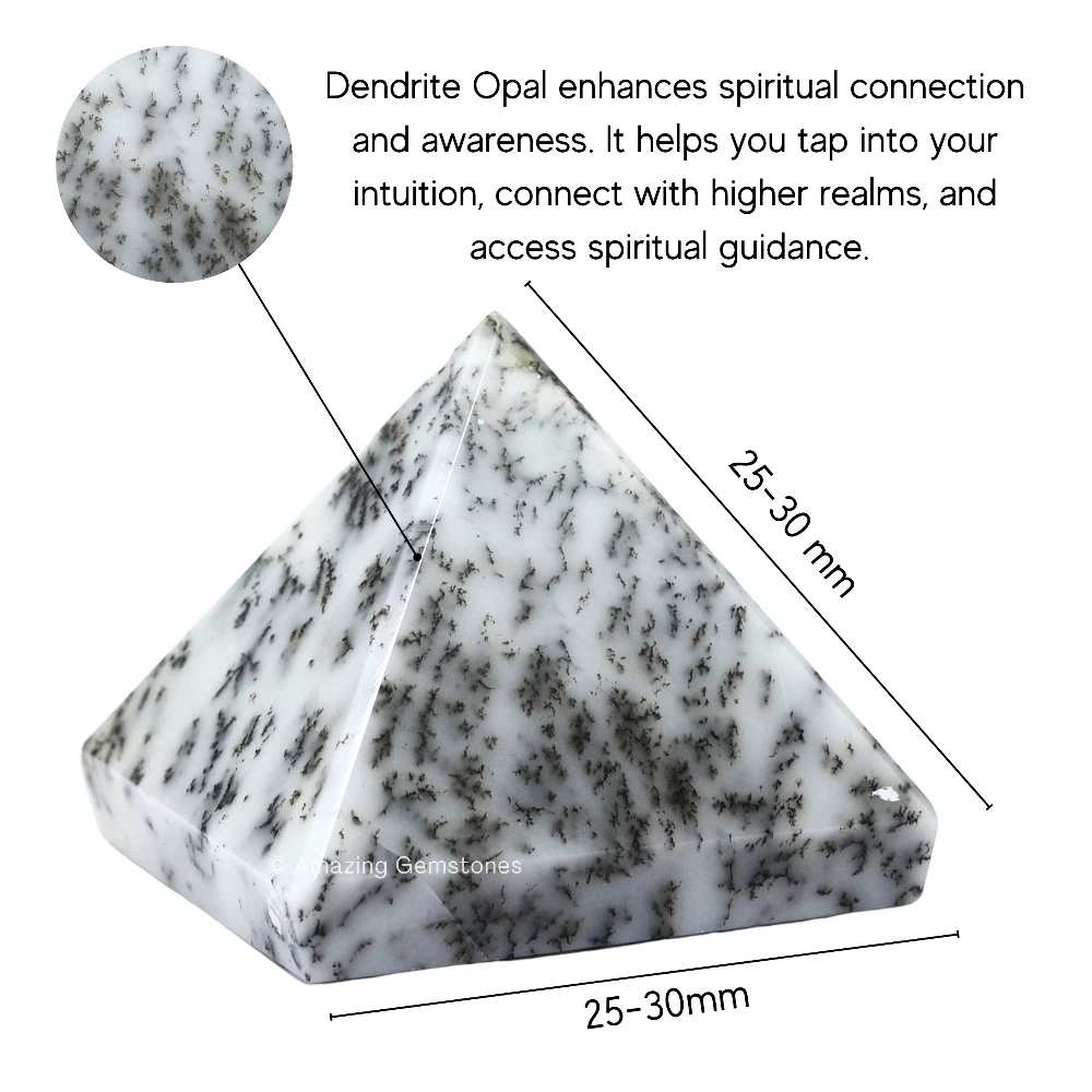 Dendrite Opal Pyramid (1 Inch)