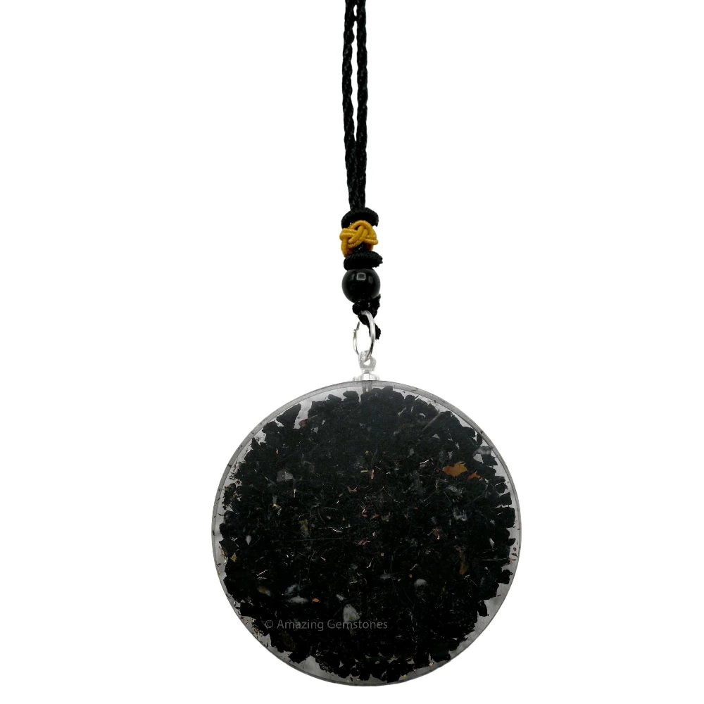 Black Tourmaline Orgone Necklace - Metatron