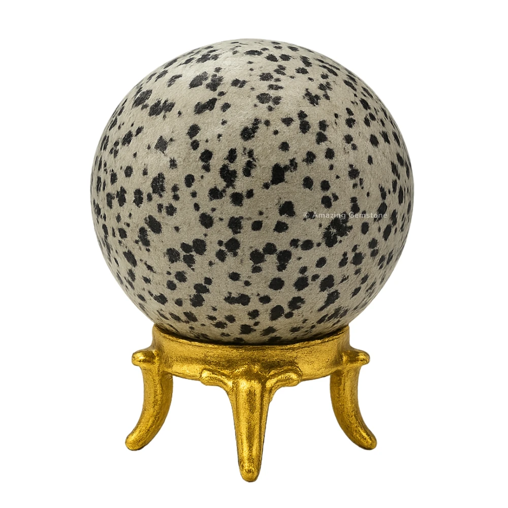 Dalmatian Jasper Sphere (2 Inch)