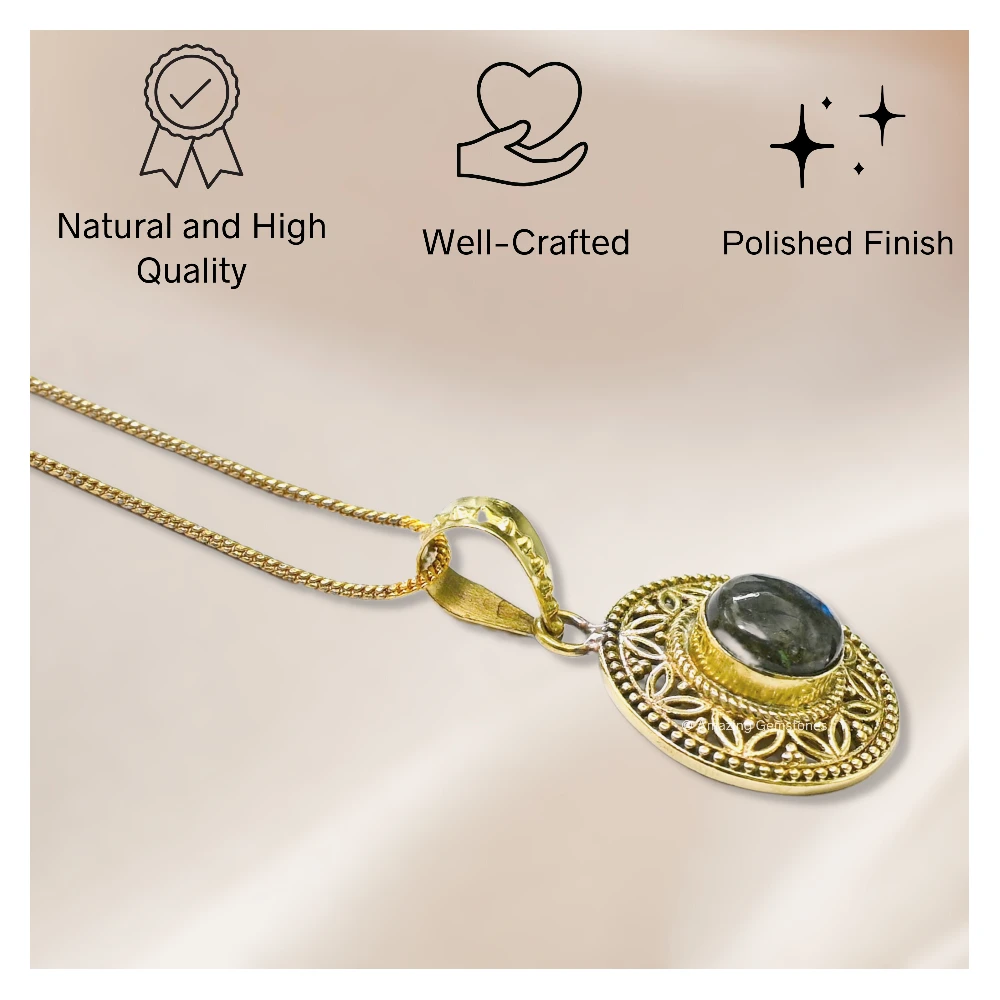 Labradorite Bead Necklace Premium