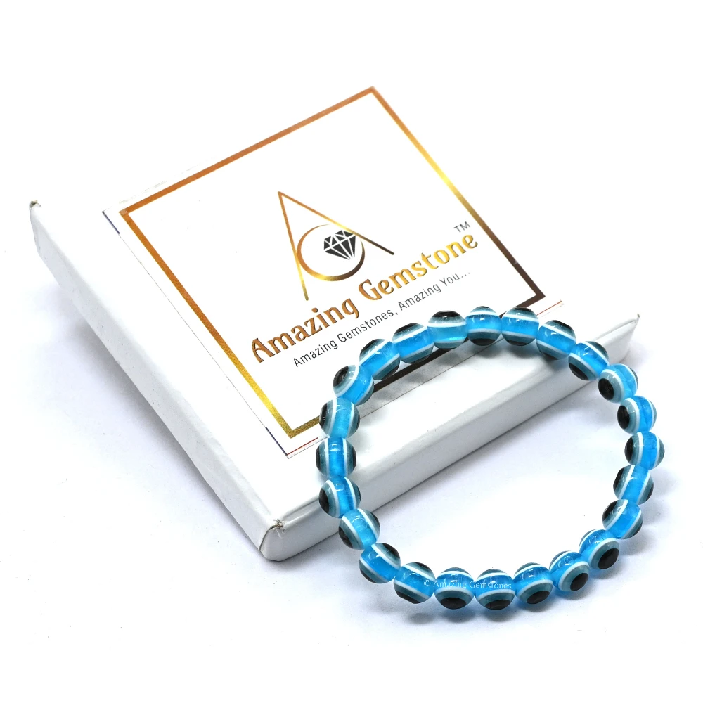 Sky Blue Evil Eye Bracelet