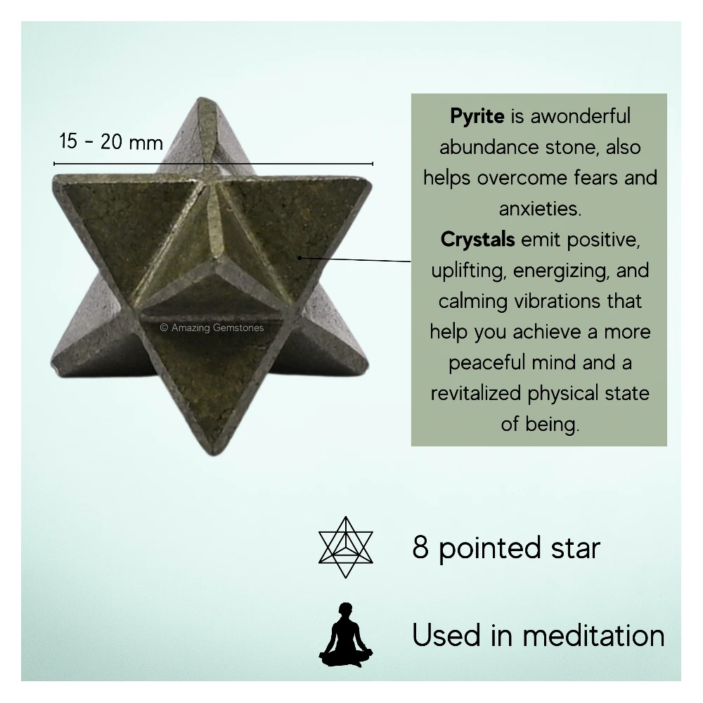 Pyrite Merkaba (15-20 mm)