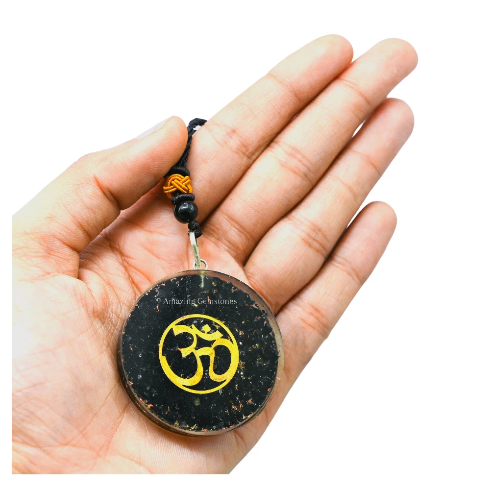 Shungite Necklace - Om