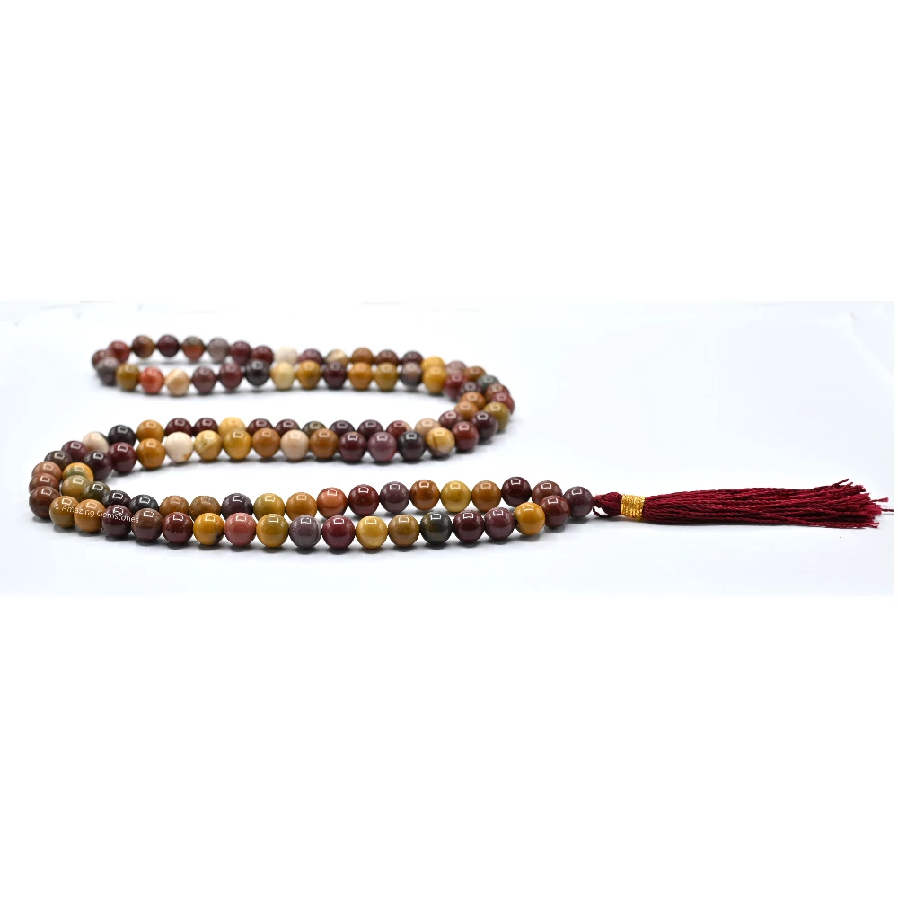 Mookaite Jasper Mala (Without Knot)