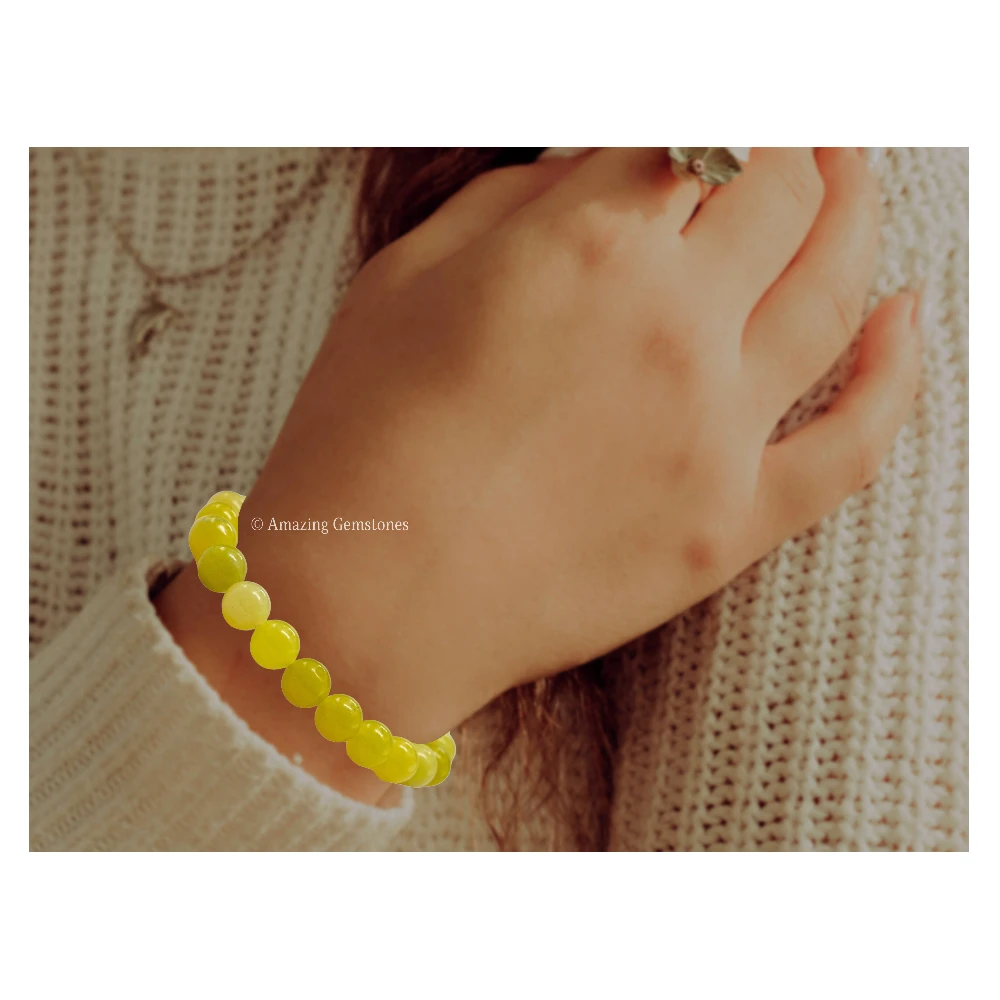 Lemon Jade Bracelet (Strechable)