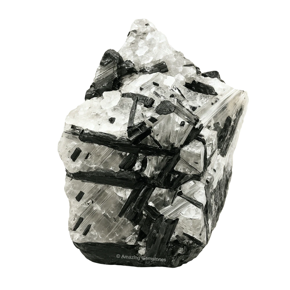 Black Rutilated Quartz Raw Crystals
